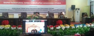 Paripurna DPRD Minut, Rancangan Perda Tentang Perubahan APBD