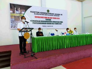 Kakanwil Kemenag Sulut Sosialisasi Terkait Pembatalan Keberangkatan Jemaah Haji Tahun 2021