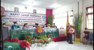 Hadiri Pelantikan Rektot Unsrit Tomohon, Ini Pesan Wawali Lumentut