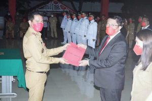 Bupati Joune Ganda Lantik Pejabat Struktural dan Fungsional Lingkup Pemkab Minut