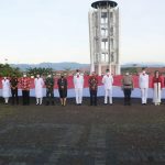 Peringati Hari Sumpah Pemuda, Bupati dan Jajaran Saksikan Pembentangan Bendera Merah Putih Ukuran Besar
