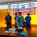 Bawa Sabu, Dua Pria Asal Palu Diringkus BNNK Sangihe