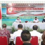 KONI Tomohon Gelar Rakerda Ibadah Pra- Natal dan Serahkan Bantuan