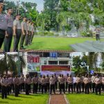 Awal Tahun 2022, Puluhan Personil Polres Bitung Naik Pangkat