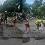 Respon Keluhan Warga, Dinas PUPR Bitung Perbaiki Jalan Berlubang