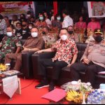 Carrol Wenny Makin Kompak Hadiri Serbu Seribu Vaksin 1,2,3 Bersama Polres Tomohon