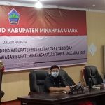 Paripurna DPRD Minut tentang Pertanggungjawaban Bupati Tahun Anggaran 2021