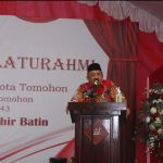 Wakil Walikota Wenny Lumentut Hadiri Halal Bi Halal Di Mesjid AL-MUJAHIDIN