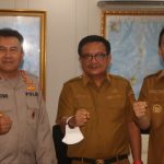 Walikota Caroll Senduk Dan Walikota Bitung Audensi Dengan Kapolda Mengenai Persiapan HAPSA PKB Ke-60