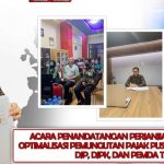 Bupati Joune Ganda Menghadiri Penandatanganan PKS Optimalisasi Pemungutan Pajak Pusat dan Daerah