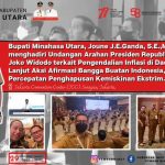 Bupati Joune Ganda Hadir Undangan Presiden RI terkait Pengendalian Inflasi di Daerah, AABBI P3KE