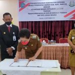 Pemkab Sangihe dan Kejari Sangihe Teken MoU Tentang Penanganan Masalah Hukum Perdata dan TUN