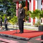 Memperingati Hari Kesaktian Pancasila, Sekdah Minut Revino Dondokambey sebagai Inspektur Upacara.