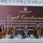 KPU Tomohon Gelar Rakor dan Sosialisasi Tahapan Pemilihan Umum Tahun 2024
