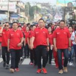 Jelang Hut Kota Tomohon ke-20 Walikota Bersama Jajaran Jalan Sehat Bersama