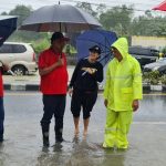 Gubernur OD Pantau Langsung Lokasi Banjir di Manado