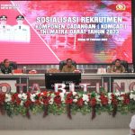 Maurits Minta Camat dan Lurah Aktif Sosialisasikan Rekrutmen Komcad Matra Darat