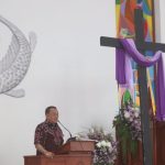 Wawali Wenny Lumentut Ajak Jemaat Winalian Walian Satu Hidup Rukun dan Damai