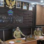 Bupati Joune Ganda, Rapat Koordinasi Pengendalian Inflasi Daerah Secara Virtual