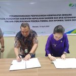 Pj Bupati Sangihe Tandatangani Perjanjian Kerjasama dengan BPJS Ketenagakerjaan Sulut