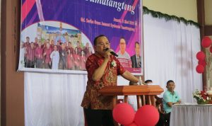 Pesan Wawali Lumentut Saat Menghadiri Ibadah Syukur Kelurahan Tumatantang ke 178