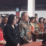 Wawali dan Sekretaris TP PKK Tomohon Ikut Ibadah Misa Syukur 25 Tahun Imamat di Gedung Gereja Katolik Santo Antonius Padua Tara-tara