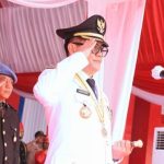 Bupati Minut Joune Ganda Bertindak Sebagai Inspektur upacara HUT RI Ke-78