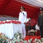 Wakil Wali Kota Wenny Lumentut Pimpin Upacara Penurunan Bendera HUT RI Ke-78