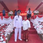 Pemdes Tumbak Madani Hadiri Upacara Peringatan Hut Proklamasi RI Ke 78