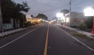 Menunjang Penerangan Pemdes Molompar Utara Bangun Lampu Jalan 50 Titik