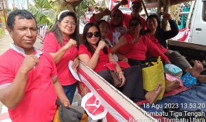 Semarakkan Kemerdekaan, Pemdes Molompar Utara Ikut Ramaikan Pawai Pembangunan HUT Ke-78 Republik Indonesia