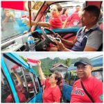 Peringati HUT RI ke 78 Tahun, Tamuntuan Bagikan Bendera Merah Putih bagi Sopir Angkot dan Ojek