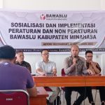 Bawaslu Minahasa Gelar Sosialisasi dan Implementasi Peraturan dan Non Peraturan