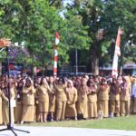 Pj. Wali Kota Asripan Nani Pimpin Apel Kerja Perdana Bersama Seluruh Aparatur Pemkot Kotamobagu