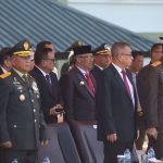 Pj Wali Kota Asripan Nani Hadiri Upacara HUT TNI Ke-78