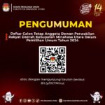KPU Minahasa Utara Menetapkan Daftar Calon Tetap (DCT) Pemilu 2024