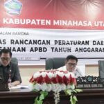Rapat Paripurna DPRD Minut Dalam Rangka Pembicaraan Tingkat II atas Raperda Tentang APBD TA. 2024