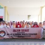 Meriahkan HUT Dharma Wanita ke-24 Pemkab Bolmong Adakan Kegiatan Jalan Sehat