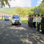 Digelar Bamag Sangihe, Puluhan Kendaraan Ikuti Pawai Pra Natal