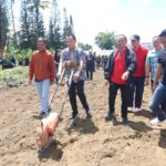Walikota Senduk Bersama Ketua TP PKK Tomohon Hadiri Pencanangan Program Manjo Ba Tanam