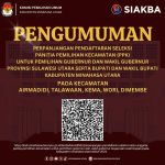 KPU Minahasa Utara Perpanjang Rekrutmen PPK