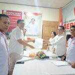 Mangumbahang Putra Daerah Pertama Daftar Cabup Sangihe di Gerindra