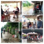 Hukum Tua Erfie Liu Pimpin Pemdes Tababo Bantu Warga Terdampak Banjir di Desa Buku 