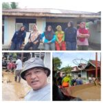 Pasca Banjir, Warga Desa Molompar Timur Bergotong-Royong Bersihkan Material Sisa Banjir Di Desa Borgo Satu 