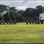 HUT Ke -78 Bhayangkara Pj Bupati Bolmong dr.Jusnan Mokoginta Pimpin Upacara