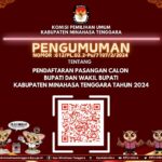 KPU Mitra Resmi Umumkan Pendaftaran Pasangan Calon Bupati Dan Wakil Bupati Sulut Tahun 2024