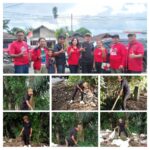 Stevi Semuel Keintjem Turun Langsung Dalam Operasi Bersih Sampah Bersama DPC PDI Perjuangan Mitra