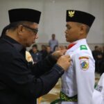 Pj. Wali Kota Kotamobagu Abdullah Mokoginta Kukuhkan Paskibraka Tahun 2024