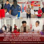 KPU Tomohon Terima Dokumen Bapaslon Caroll Senduk dan Sendy Rumajar