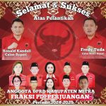 Duet Pasangan RK FT Mengucapkan Selamat Atas Dilantiknya Fraksi PDI Perjuangan 